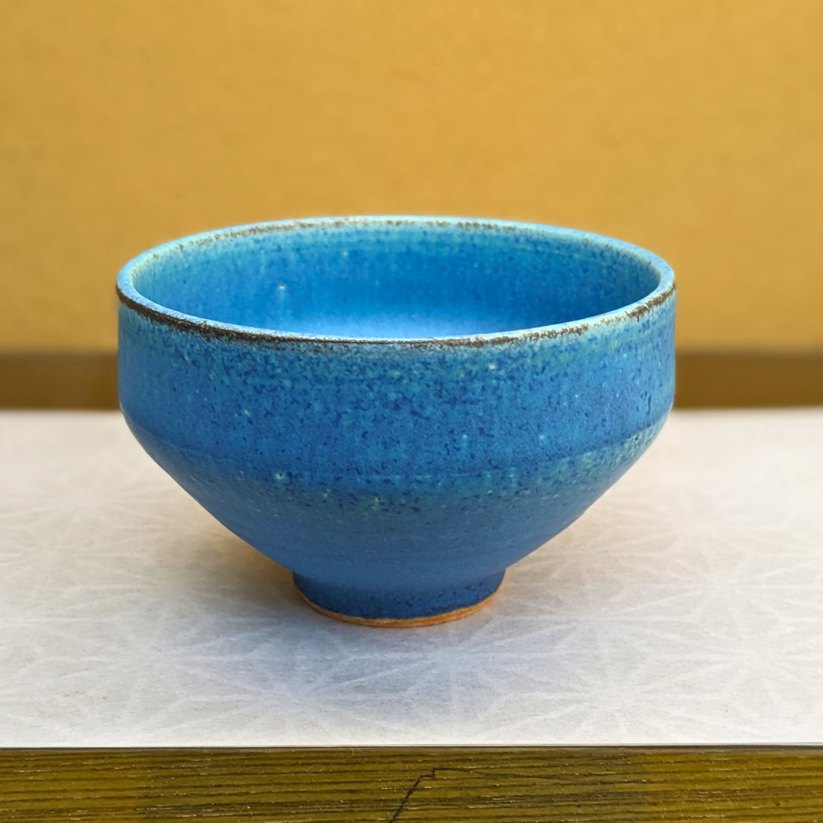 未使用 信楽焼 陶光菴陶光庵造 手作り 平茶碗 抹茶碗1客 平茶碗 義山 