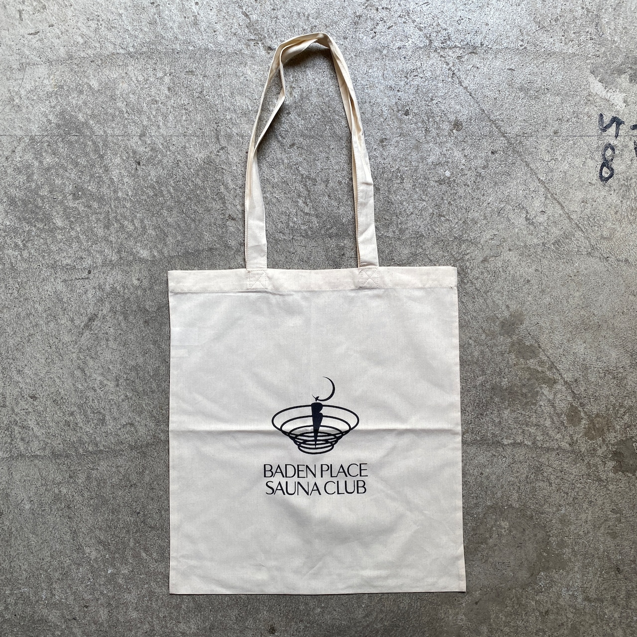BADEN PLACE×RSB SAUNA CLUB TOTE BAG NATURAL