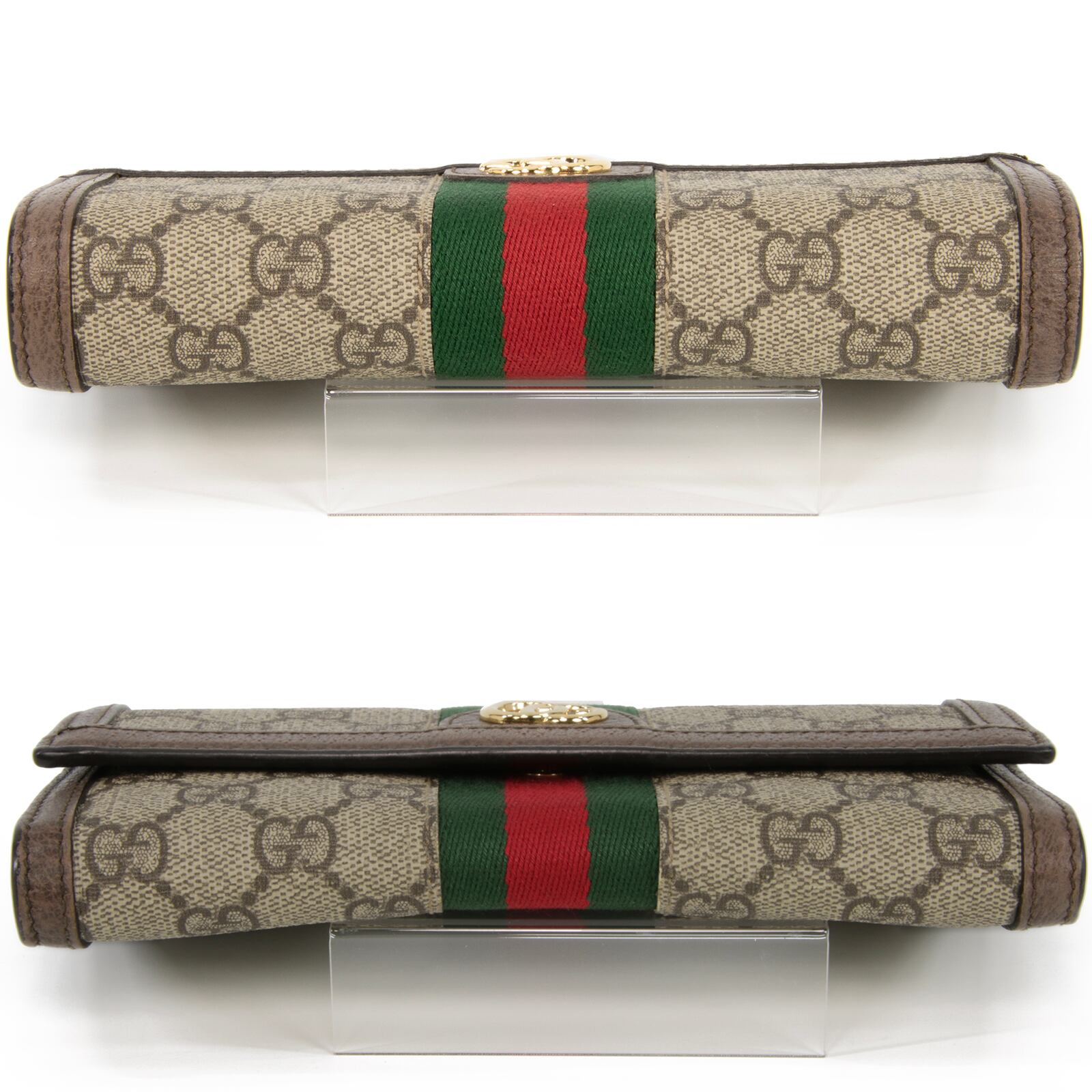 本物 送料無料 グッチ 長財布 二つ折り財布 レディース オフィディア