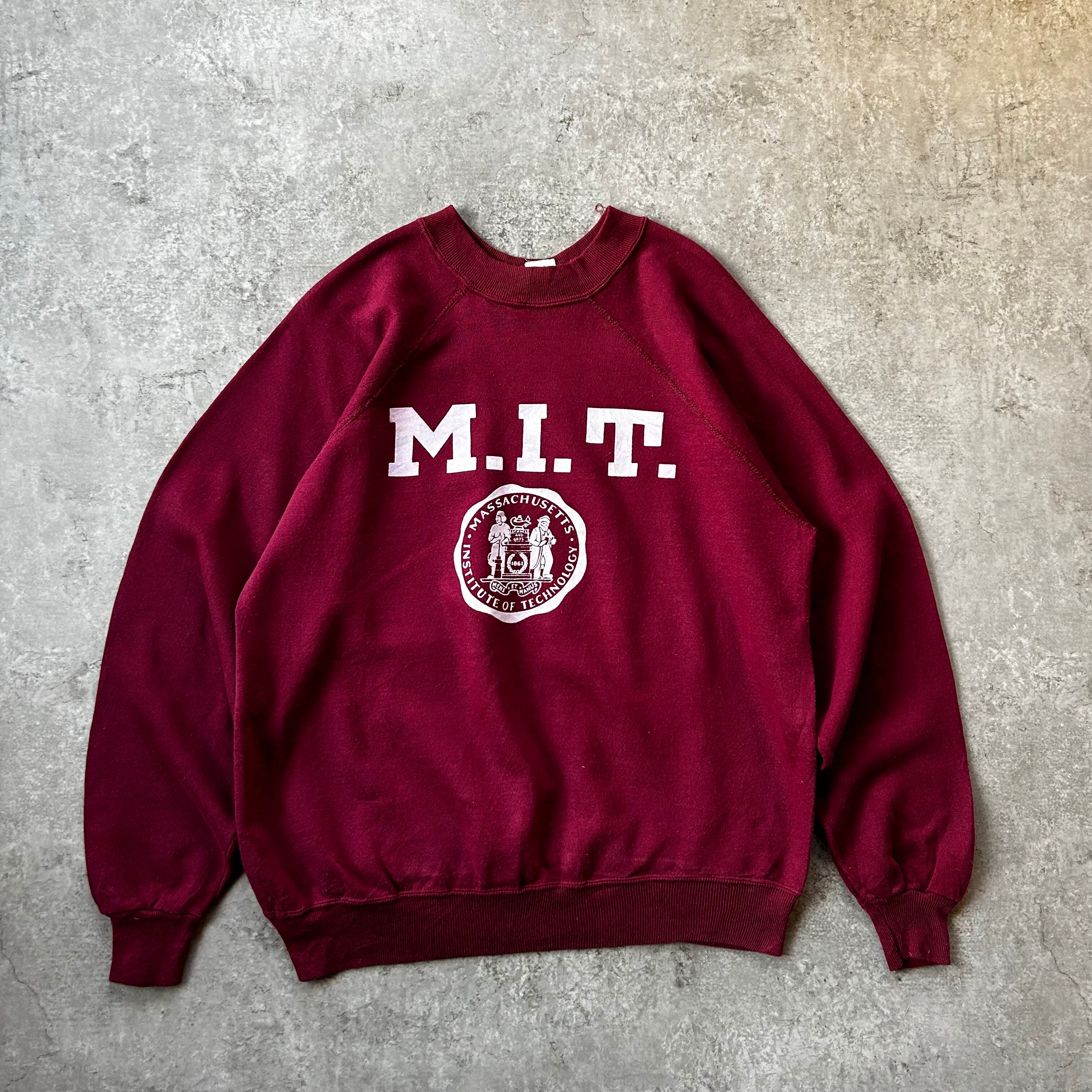 70s- プレイボーイ スウェット USA製 L チャコールグレー フロッキー