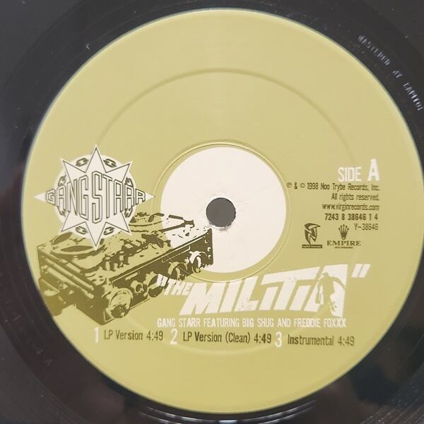 Gang Starr / The Militia [7243 8 38646 1 4, Y-38646] - 画像3