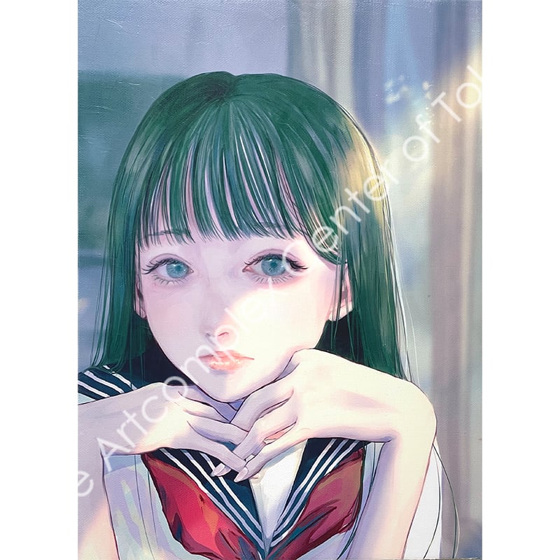 西瓜 みい「窓辺にて思ひふける」