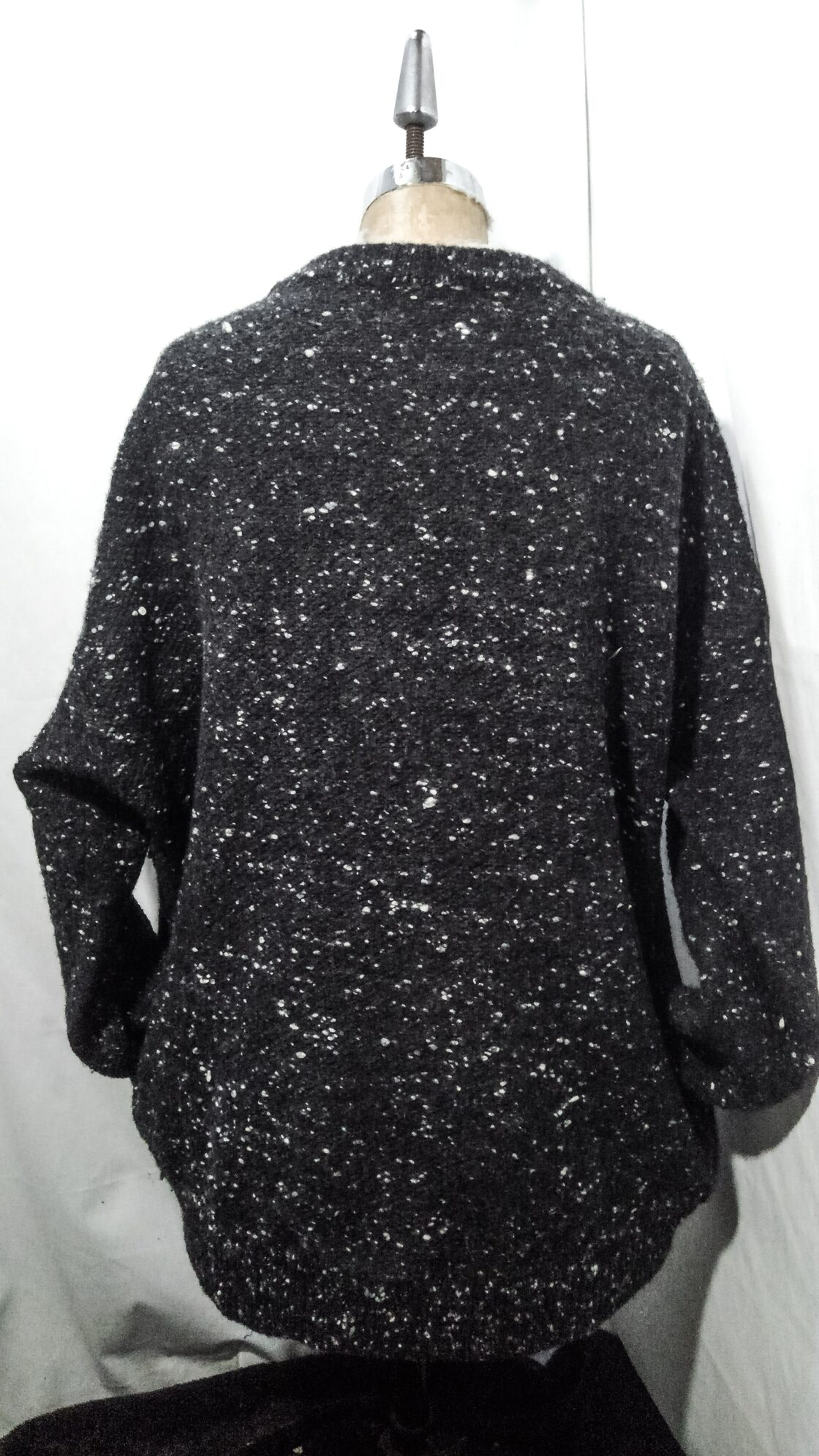 Crepuscule x LABRAT nep tweed big knit crew neck sweater 15AW | Pay ID