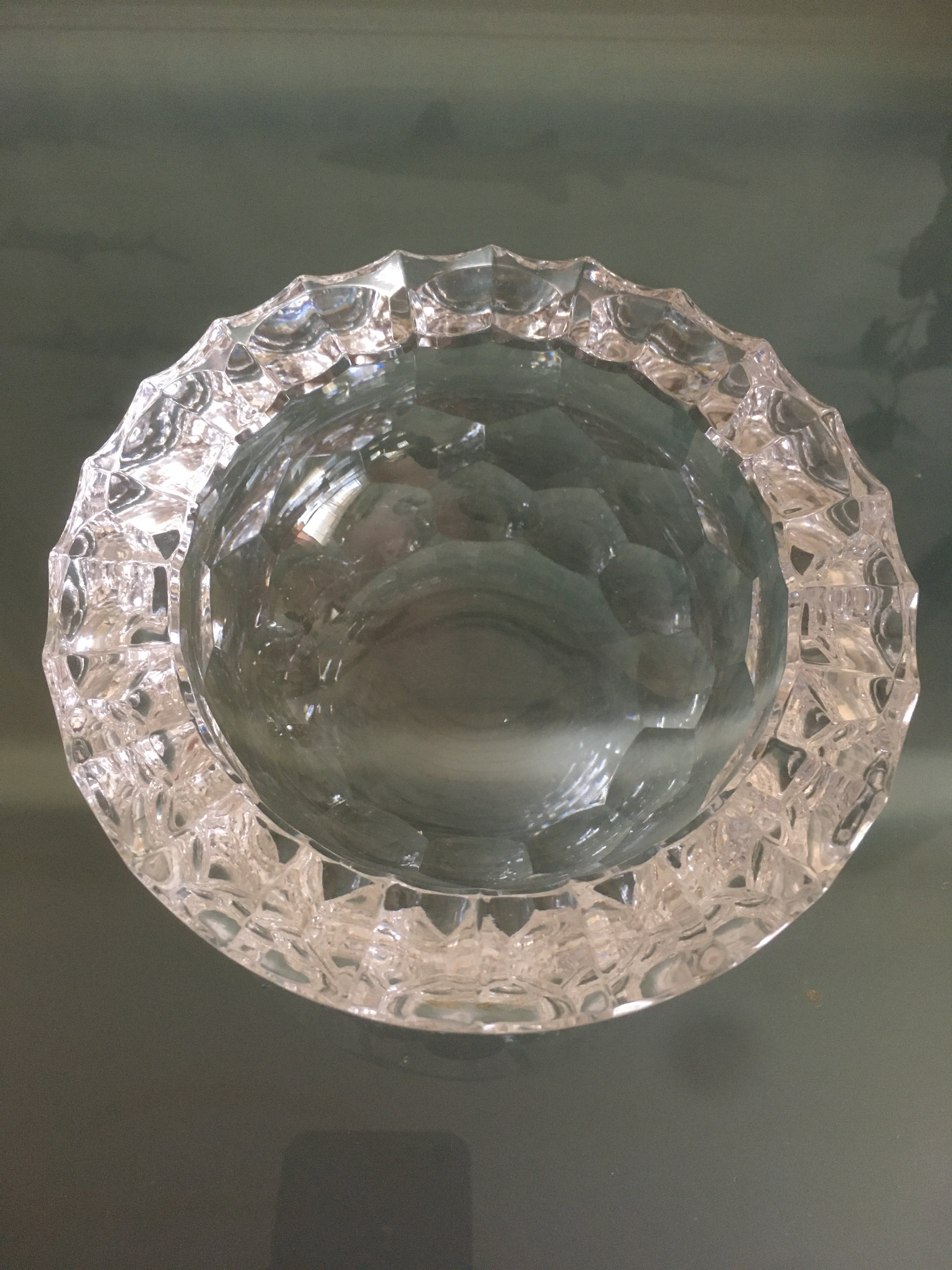 HOYAクリスタル製ボウル25.5cm アンティーク昭和レトロ