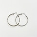 Vintage 925 Silver Hoop Pirced Earrings Made In Italy