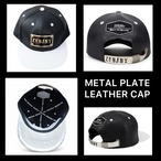 ZEBABY METAL PLATE LEATHER CAP（税込み）