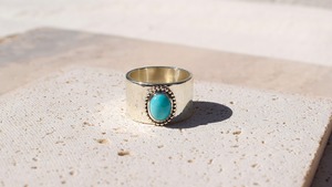 ＊一点もの＊Kingman turquoise ring 《silver 925》