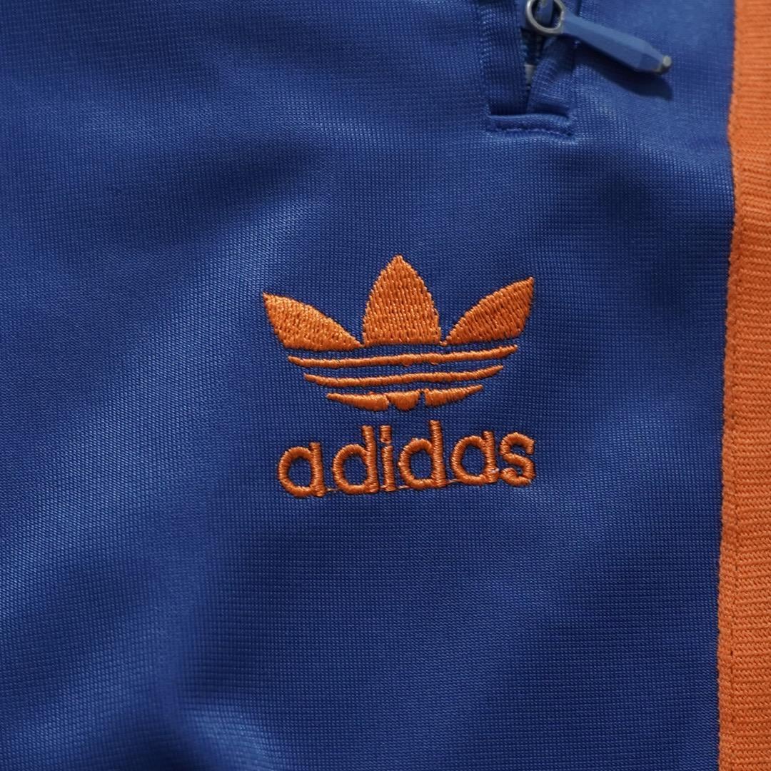 adidas アディダス トラックパンツ 刺繍 古着 青 オレンジ 16283 | fuufu