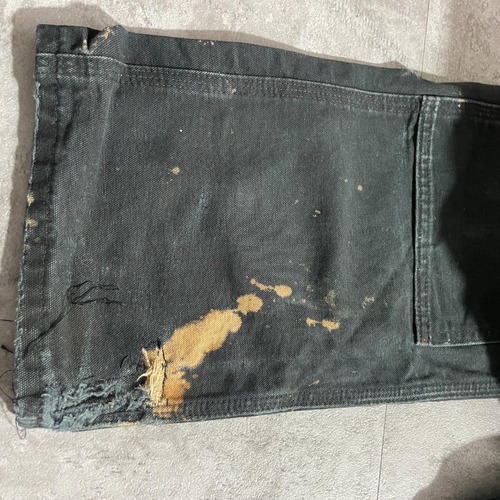 USA製 ブラック ダブルニー Carhartt B01-BLK 28×30 詳細写真13