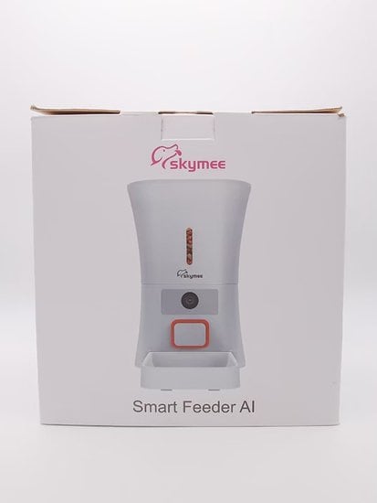 Skymee 自動給餌器 ホワイト SKYMEE SMART FEEDER 自動給餌機（スカイミー 自動給餌器 wifi