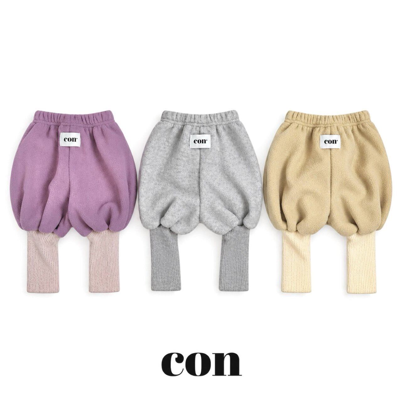 【予約/送料無料】CON / ボンボンリブパンツ