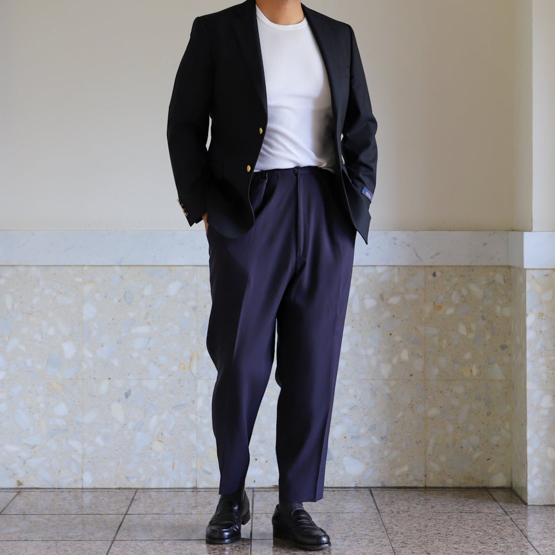 USA製 ブルックスブラザーズ ロロピアーナ 紺ブレザー 金ボタン 未使用】BROOKS BROTHERS Loro Piana wool Navy blazer madison size39