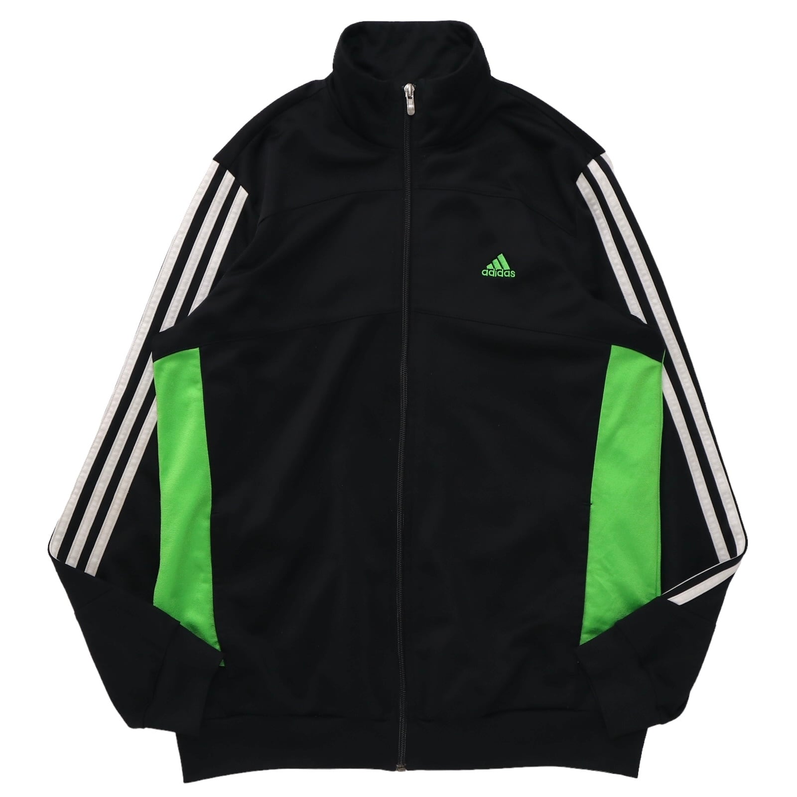 [adidas] 80sトラックジャケット ジャージ  グリーン×イエロー緑×黃