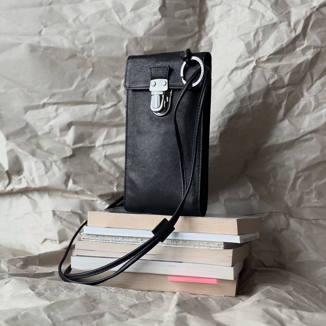 213ABG04 Leather cell phone small bag 'cartable' ショルダーバッグ
