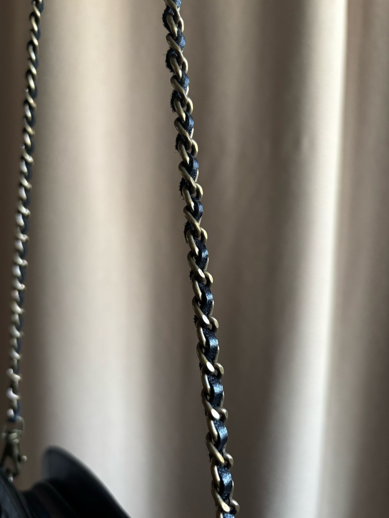 mode black raccoon fur bag-5063-11