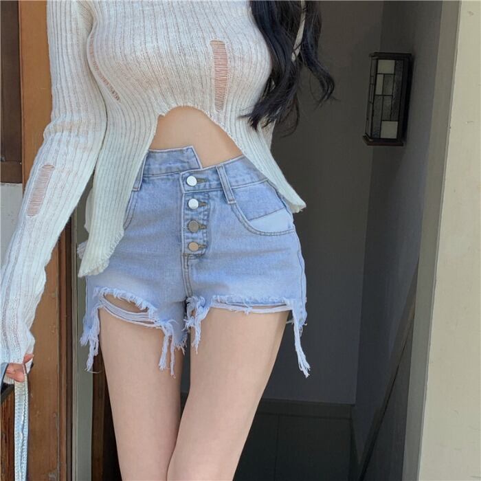 パンツ レディースサマースタンダードハイウェストショーツ レトロ 夏物 ブルマー ドラファッションホール63258076156