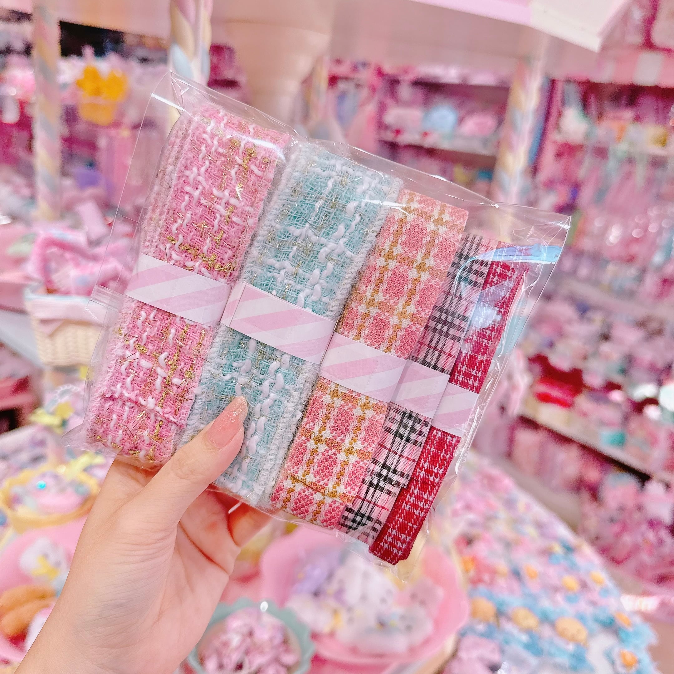 【特価】秋冬リボン5種セット（1m×2&2m×3）