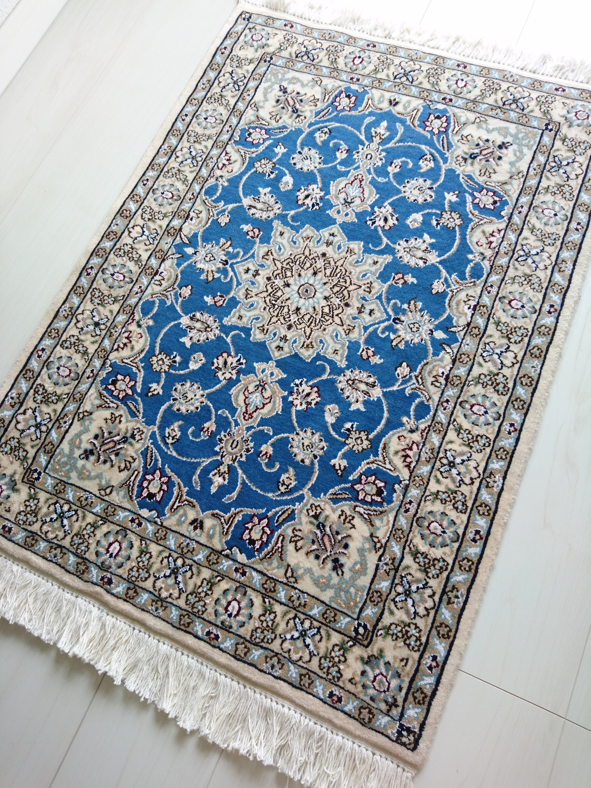 Persian Kilim 100x52cm 8 Squares Nature Motif ペルシャ絨毯
