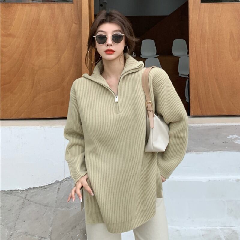 セーター レディーススプリングトップス ロング 春物 YY-ファッション44052593060