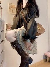 ニュアンス柄ワンピース_157747