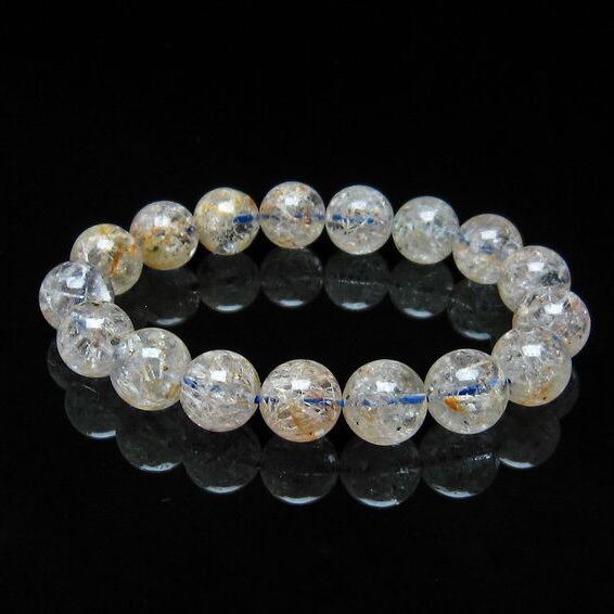 ホワイトガーデンファントムクォーツ ブレスレット 12mm [M便 1/10] 111-16650