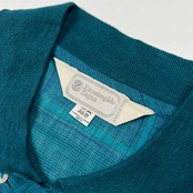 麻100% イタリア製 Ermenegildo Zegna エルメネジルド ゼニア チェック柄 半袖 リネン シャツ サイズ 4/50/40 /ビンテージ