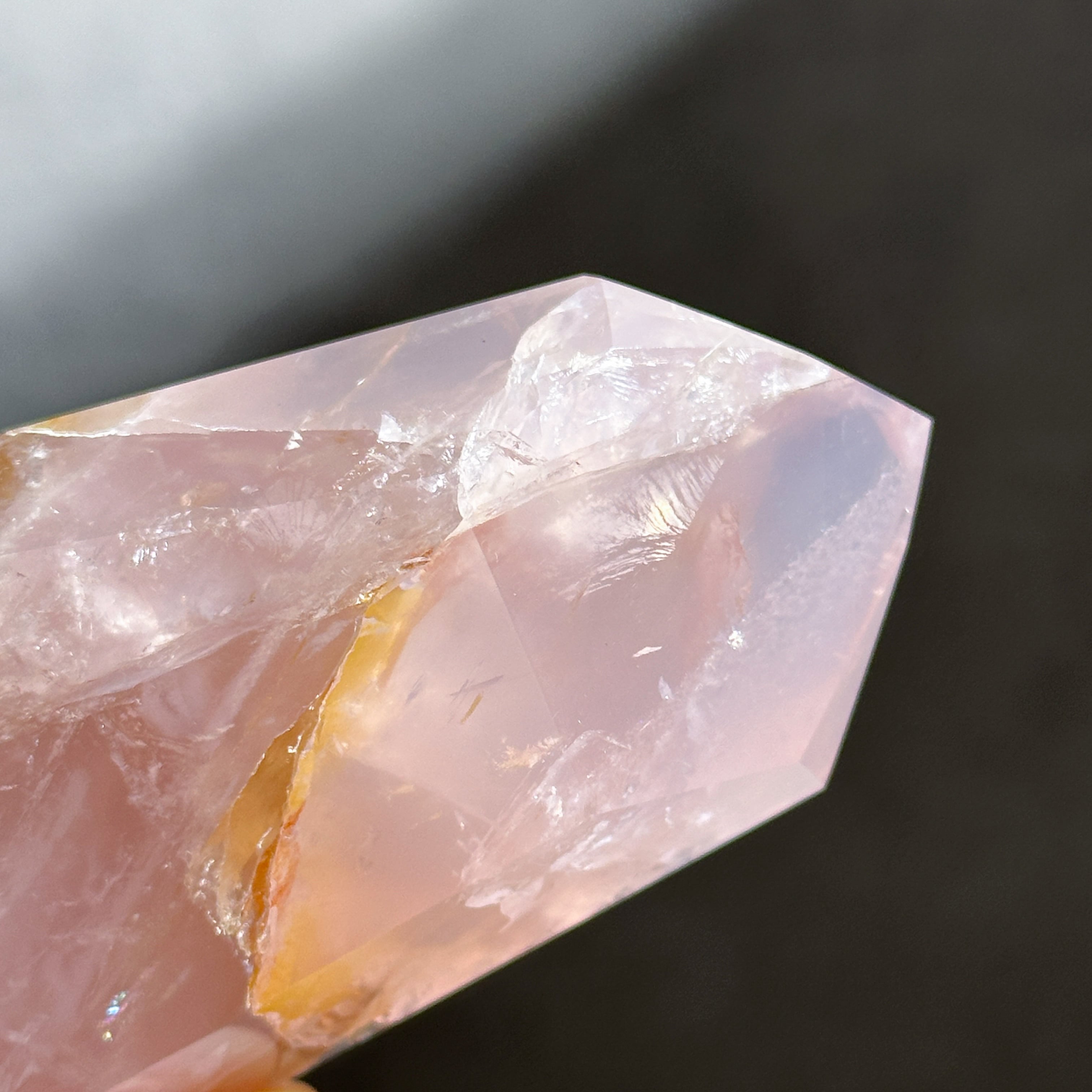 ローズクォーツ×ゴールデンヒーラー タワー91◇ Rose Quartz x Golden