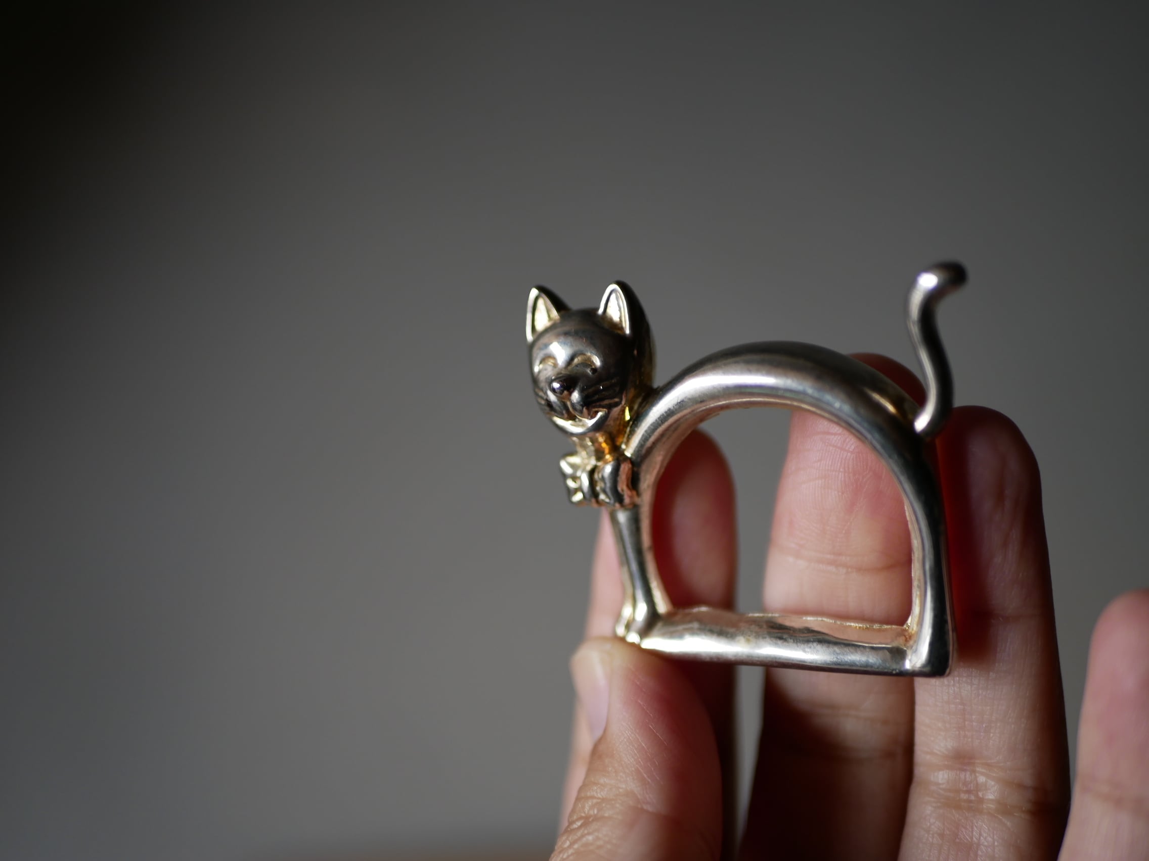 猫のナプキンリング　フランスアンティーク　ブロカントのある暮らし ねこのナプキンリング フランスヴィンテージ ブロカントのある暮らし