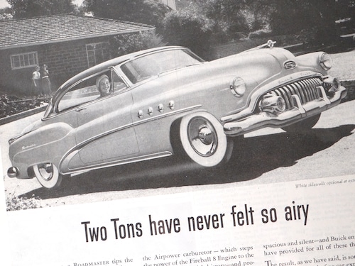 【Vintage】BUICK ROADMASTER 雑誌切り抜き 1952年 The Saturday Evening Post /C023-28