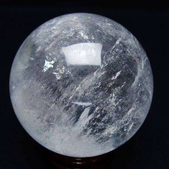 水晶 丸玉 66mm スフィア 置物 水晶玉 一点物 151-8922