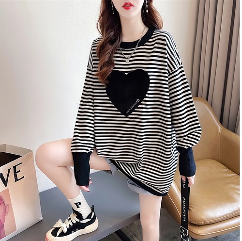 【秋冬新作】裏起毛ファッショントップス#stbfot-2kn83177