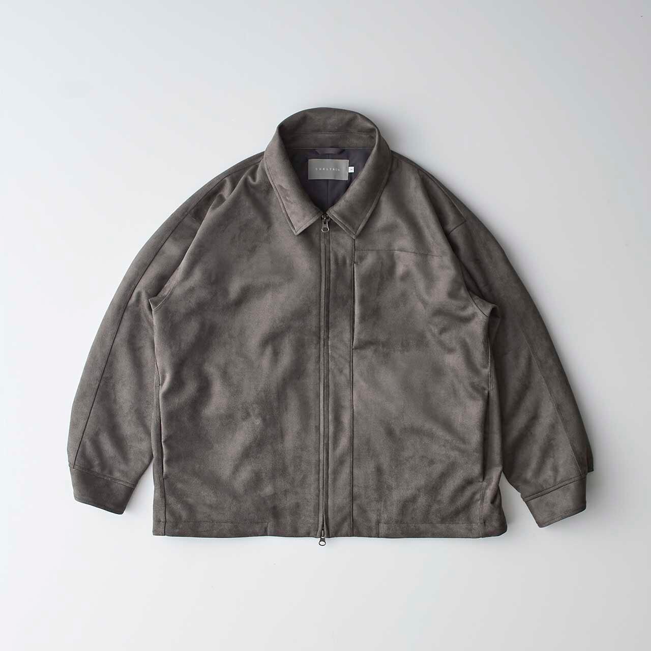 CURLY&Co./KNIT SUEDE ZIP-UP BLOUSON
