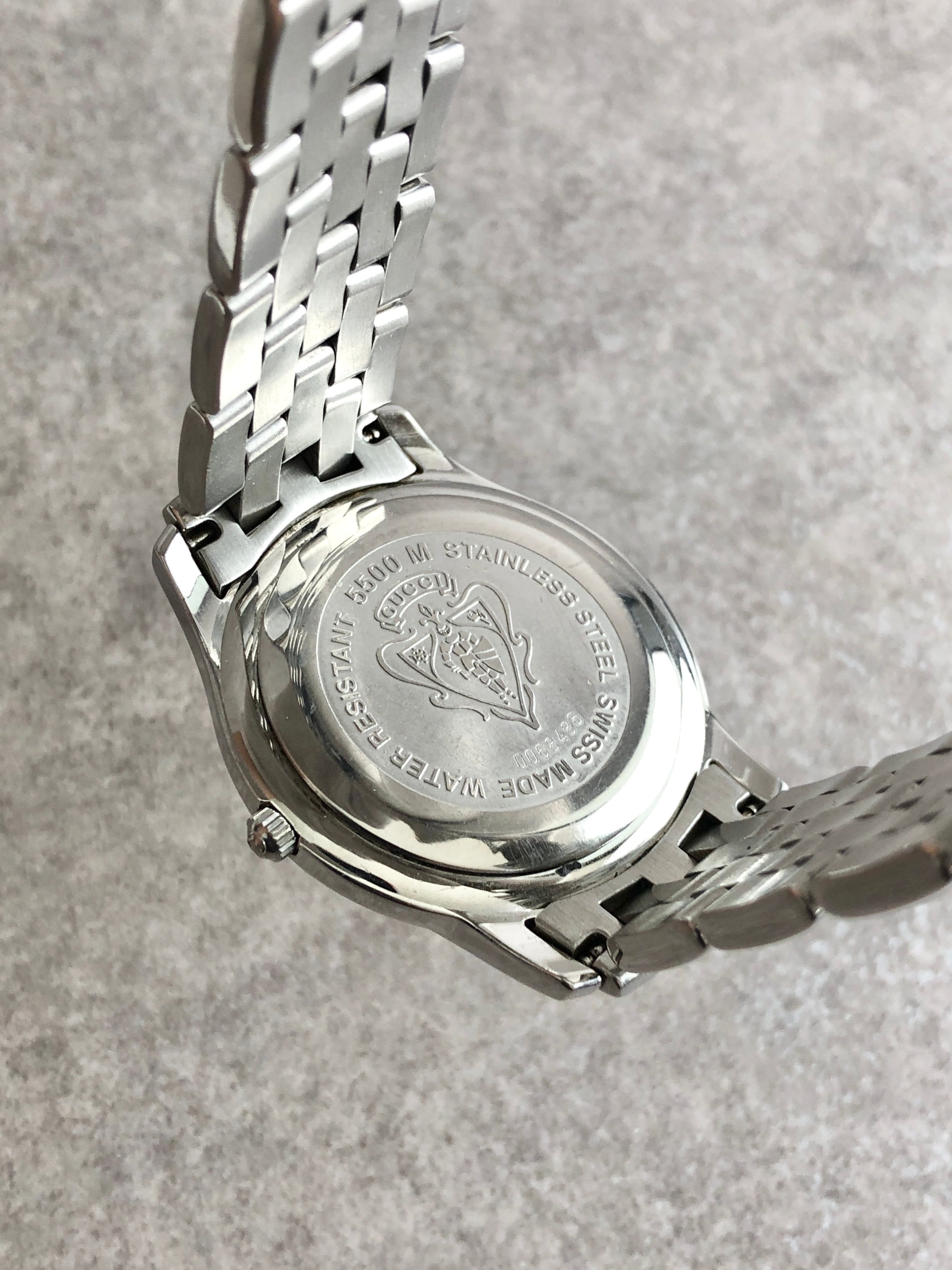 GUCCI グッチ 腕時計 シルバー ステンレススチール 5500M クウォーツ