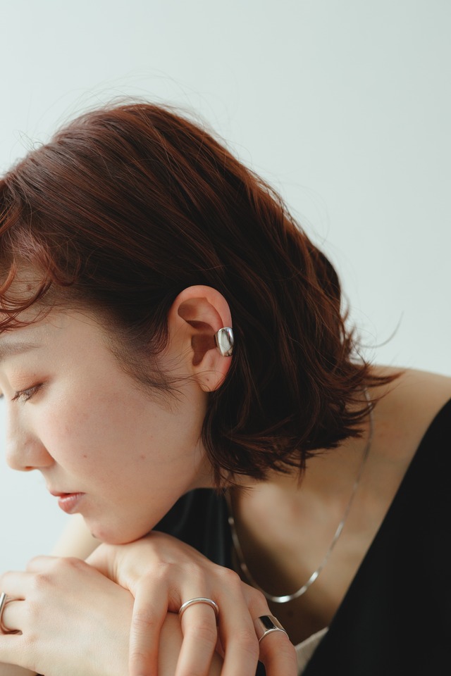 ワイドプレート シルバーイヤーカフ Silver925 | Import Silver925 