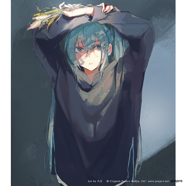 初音ミクTシャツ Art by 八三「翳（かげ）」