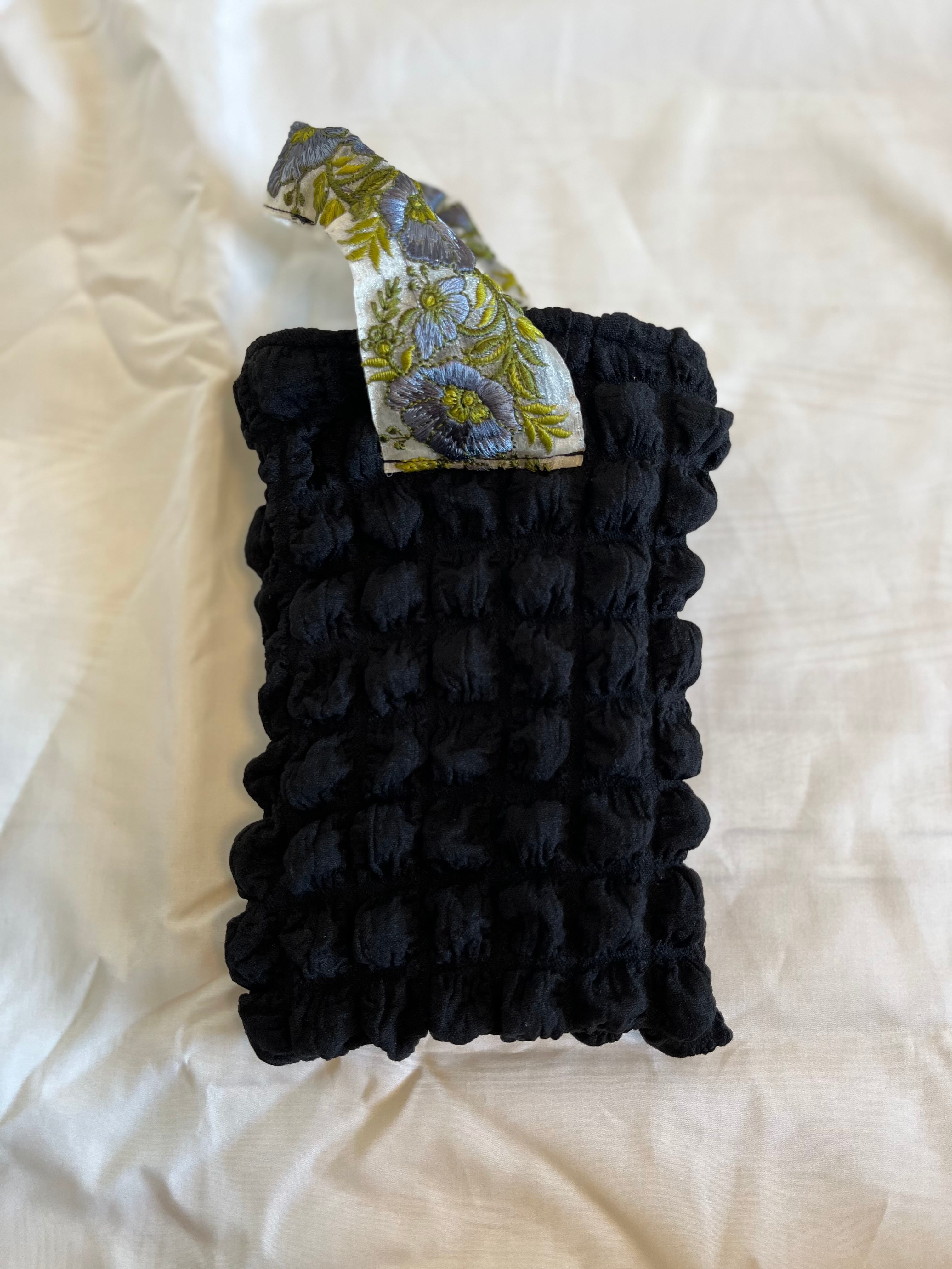 新作 インド刺繍&ワンハンドルバック ポコポコ生地