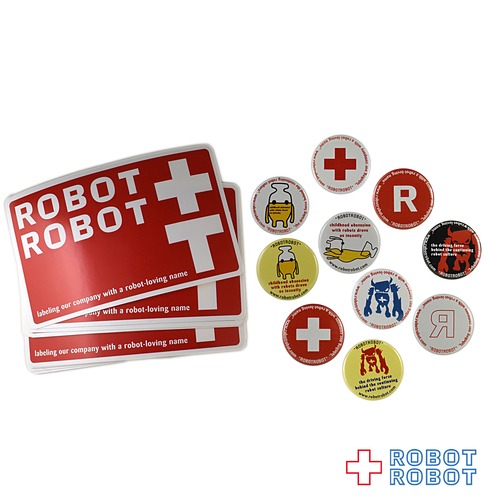 ROBOTROBOT 缶バッジ＆ステッカーセット