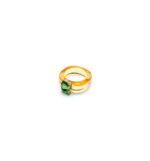 ORANGE GREEN BONBON RING オレンジ