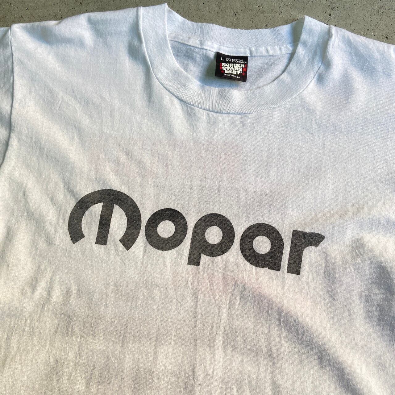 90年代 USA製 mopar クルマ 企業ロゴ 両面プリント Tシャツ メンズL 