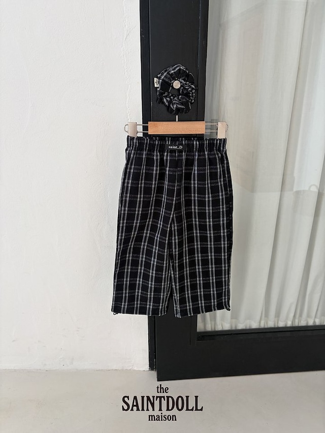 【取寄】saint doll|check string pants|チェックストリングパンツ|S-JL|kids&jr|26 autumn