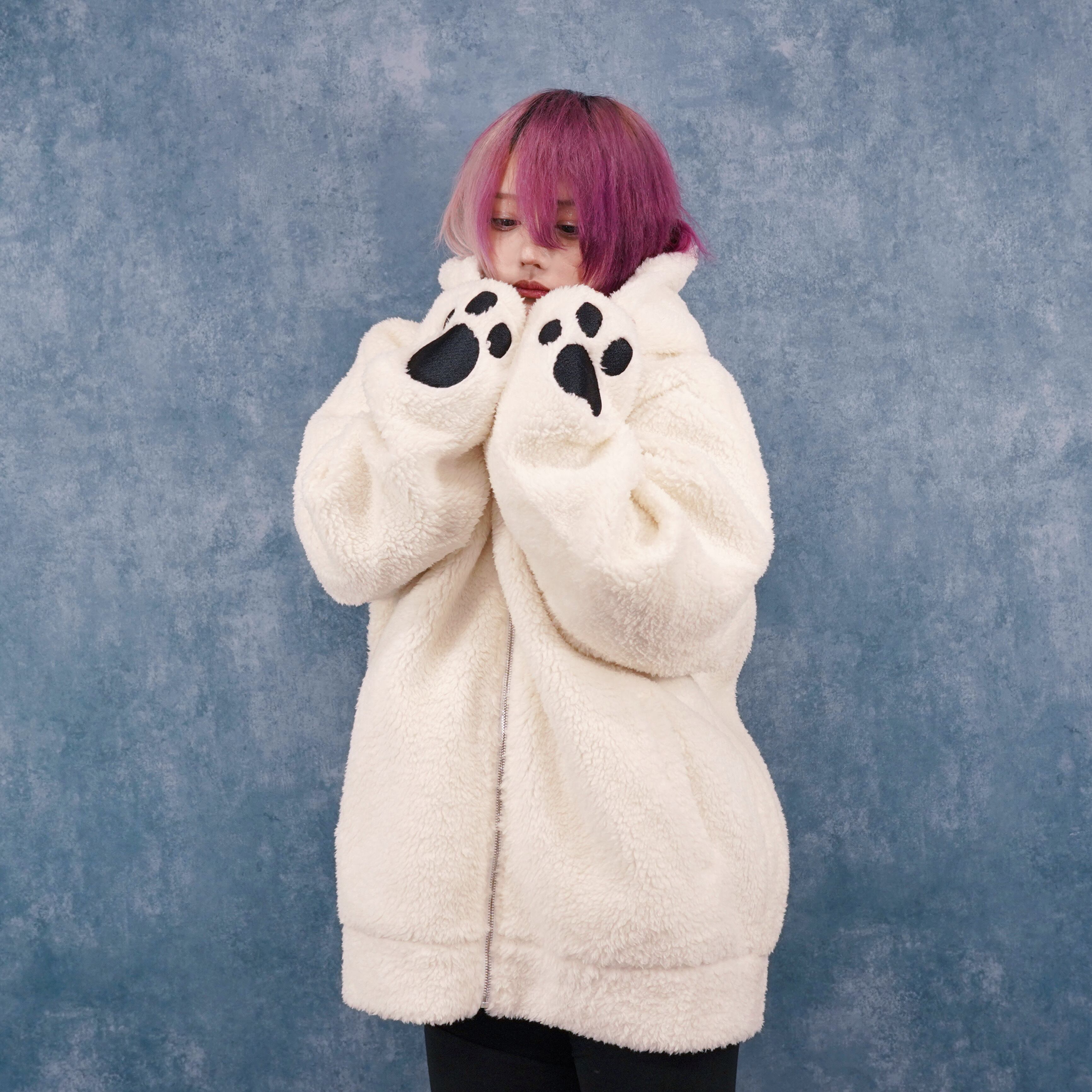 美品✨クニオコレクション　動物　総柄　ナイロンジャケット　L　日本製　犬　猫　豚 人気アイテムランキング 美品✨クニオコレクション 動物 総柄 ナイロン