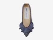 pointed-FRIN / BLUE & BEIGE