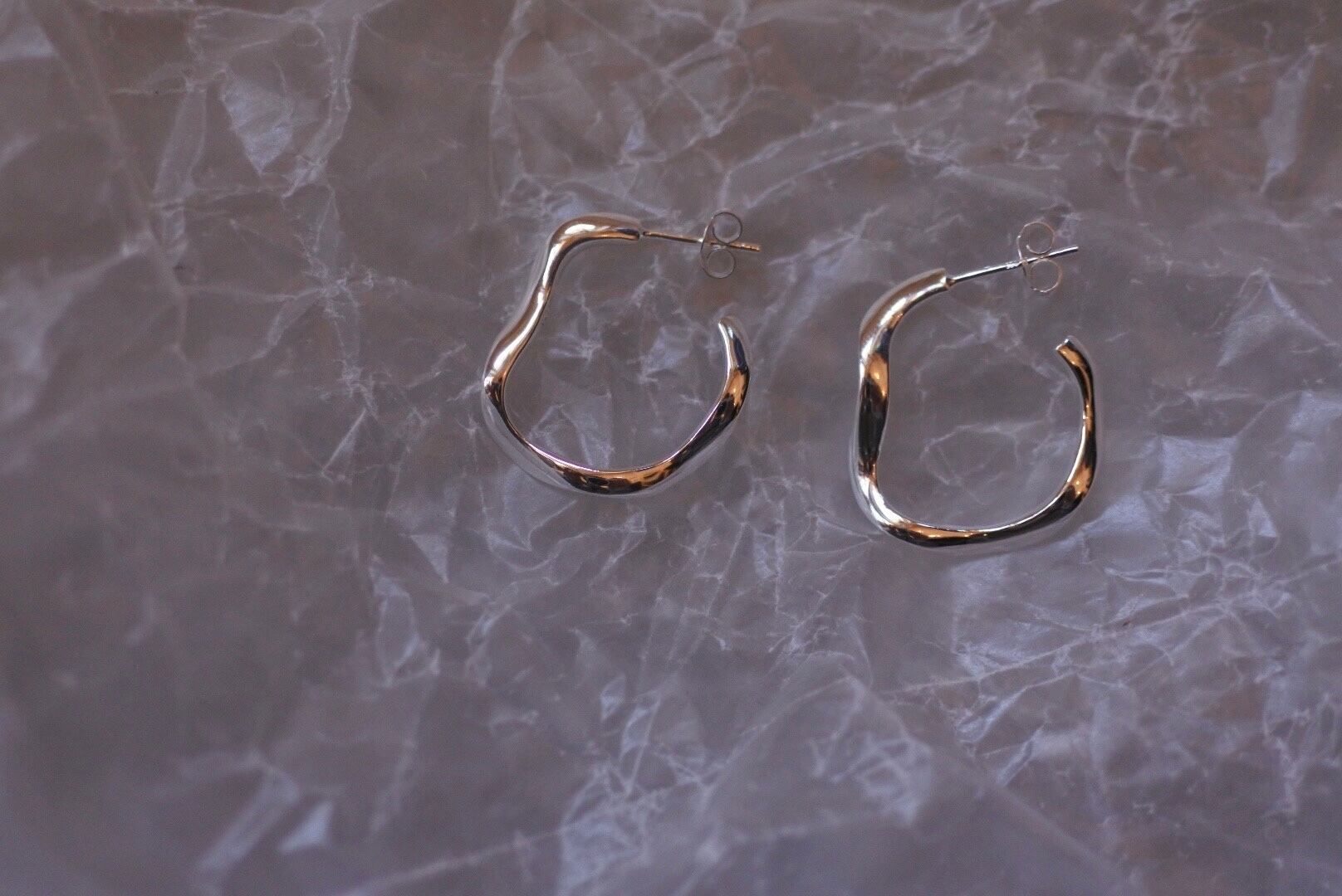 925silver winding hoops.