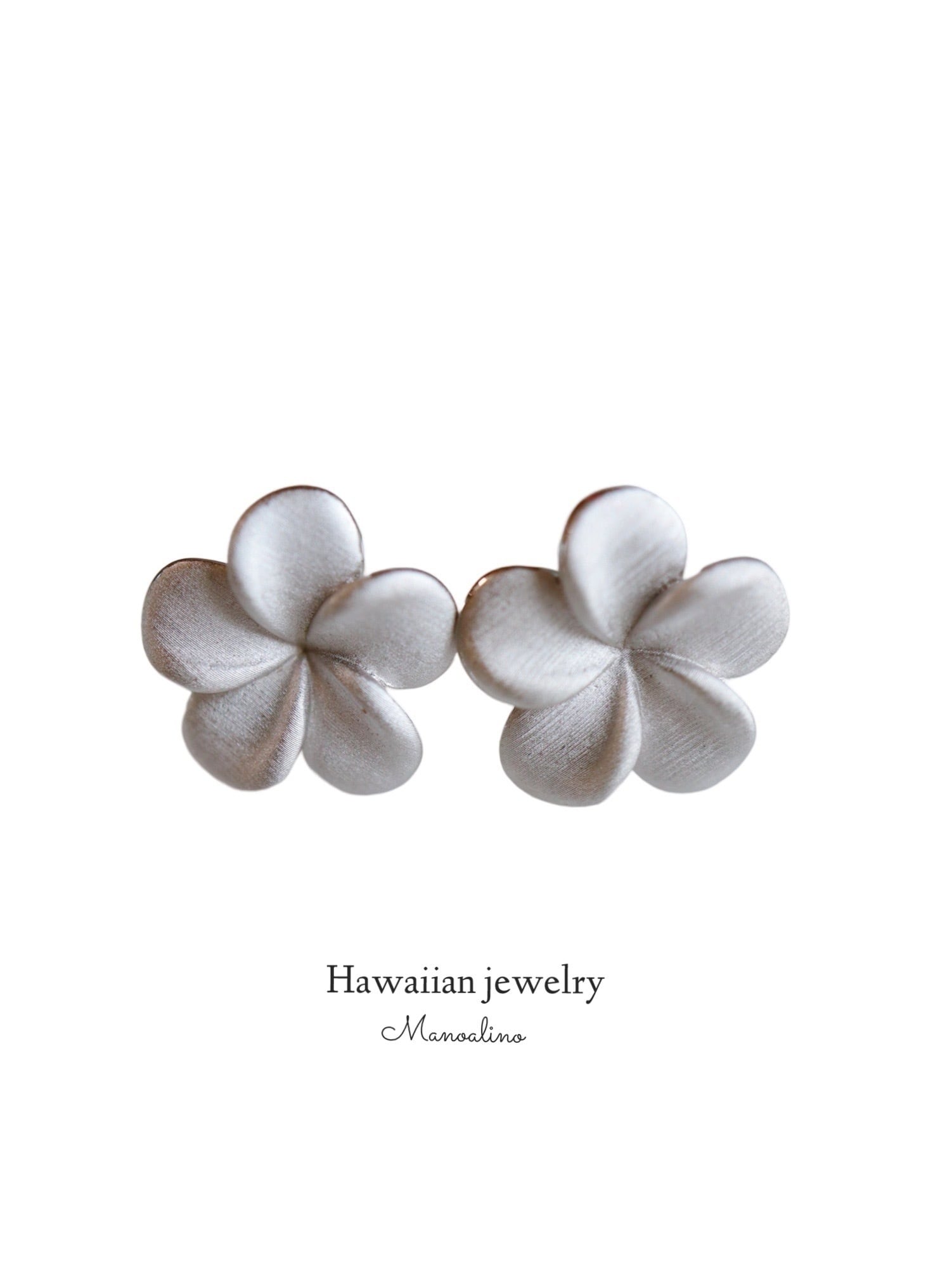 10mm plumeria studs earrings Hawaiianjewelry(ハワイアンジュエリー