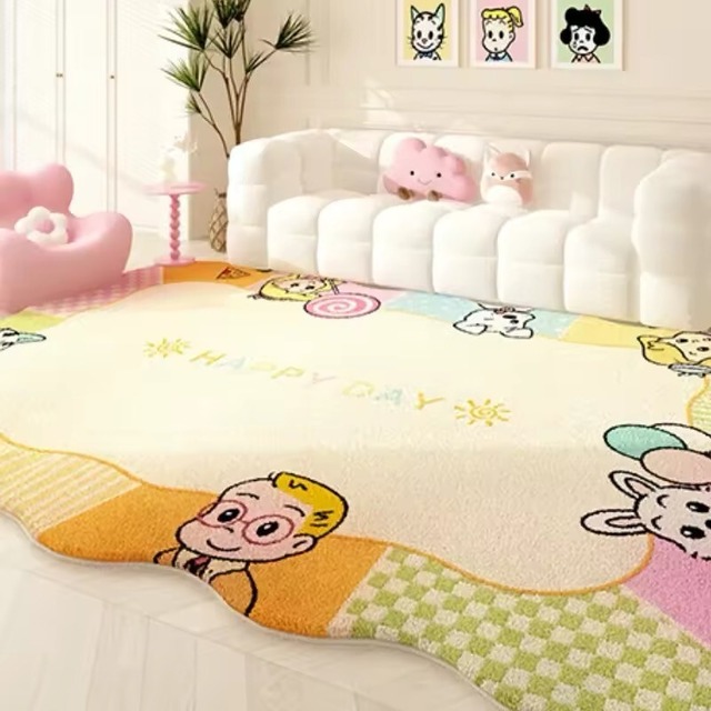 子供部屋にピッタリなカーペット｜ウェーブデザイン