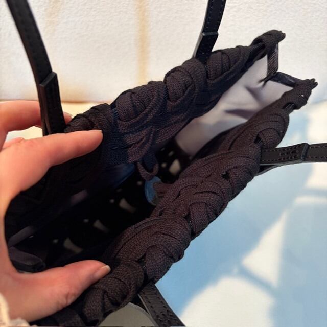 B.stuff 「リアン」スクエアハンドバッグ クロ