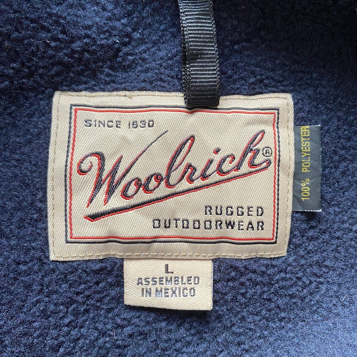 vintage USA製　WOOLRICH アニマル　ハーフジップ　フリース