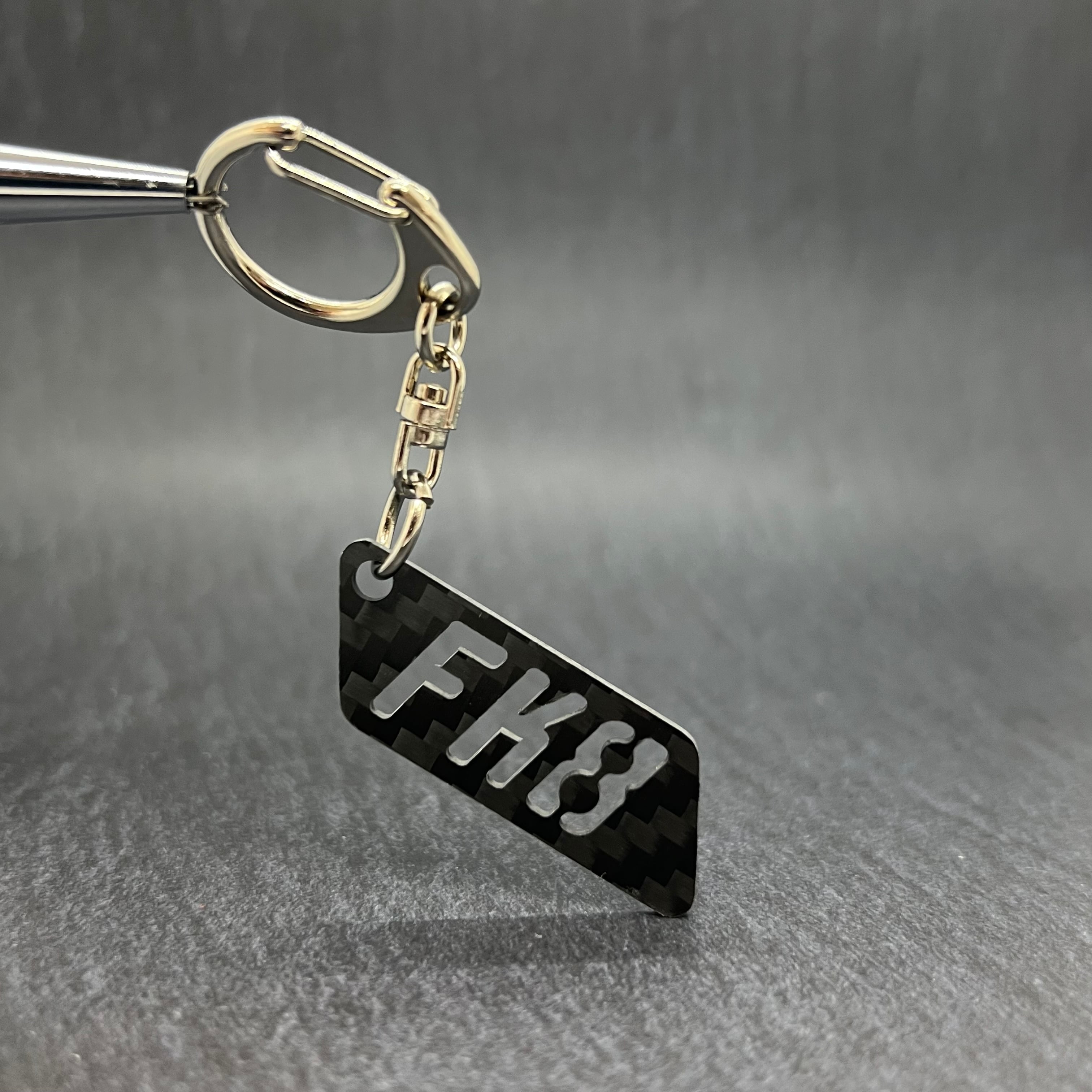 ドライカーボン 型式 キーホルダー ホンダ シビック EG6/EK9/FD2/FK8