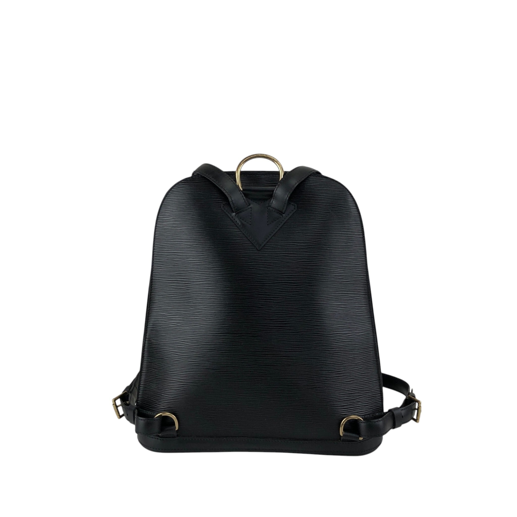 LOUIS VUITTON ルイヴィトン エピ バックパック ブラック レザー