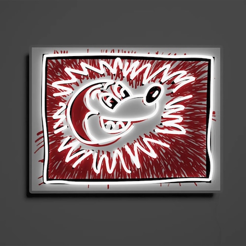 Keith Haring x Mickey “Explosive Mickey”／LED ネオンサイン